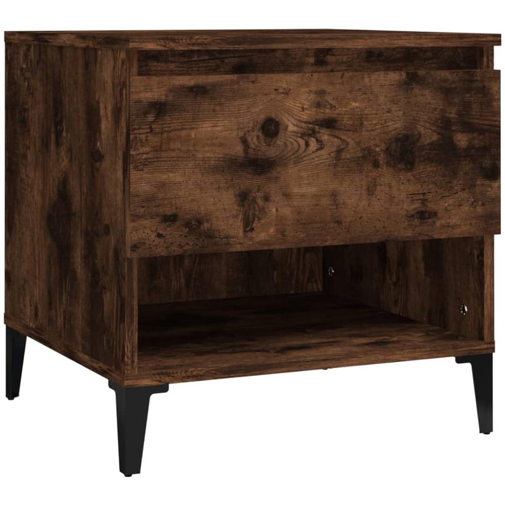 Tavolino Da Salotto Rovere Fumo 50x46x50cm In Legno Multistrato - Foto 2