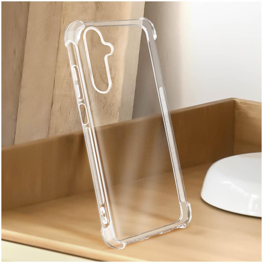 Cover Per Samsung A14 5g E 4g Gel Di Silicone Angoli Rinforzati Trasparente - Foto 6