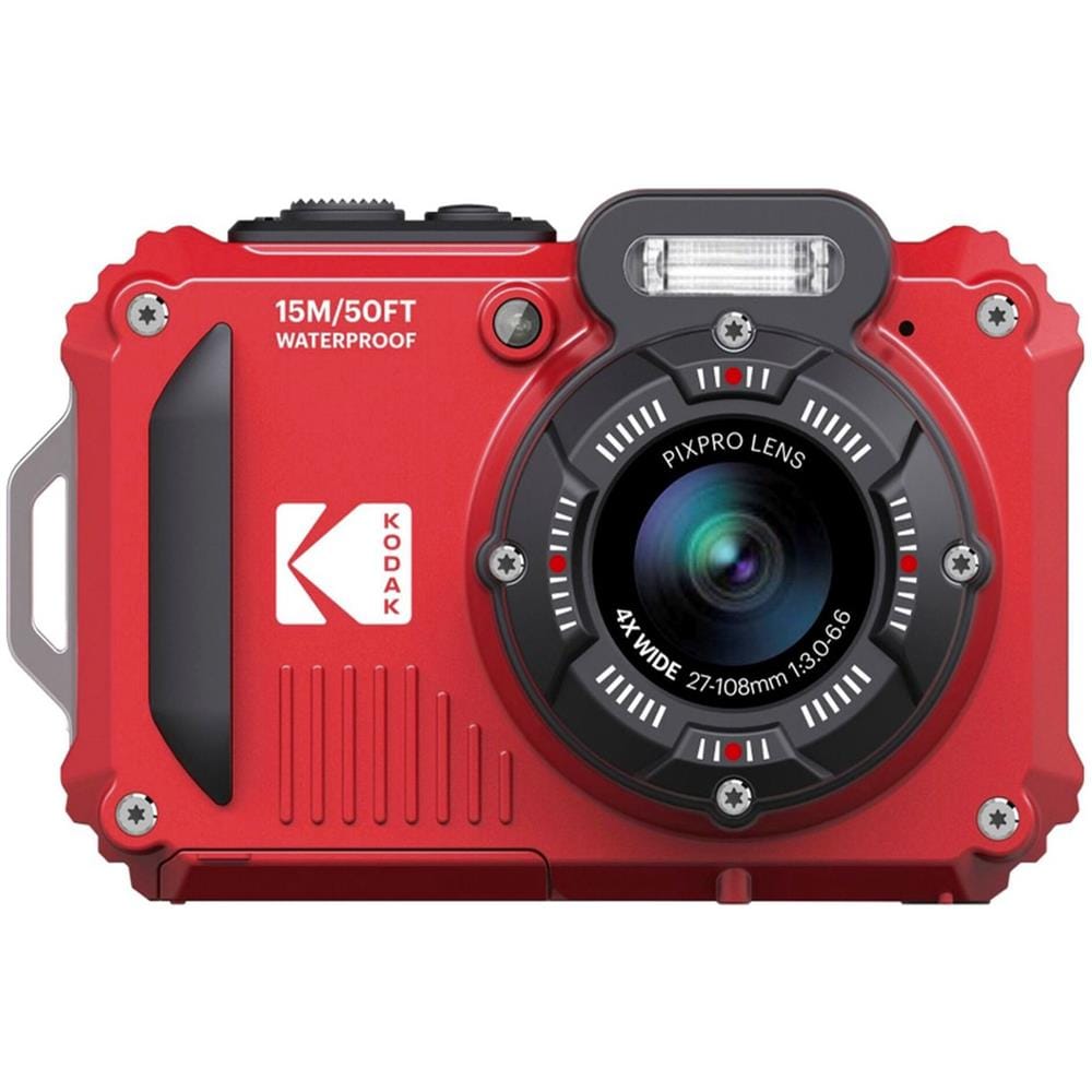 Pixpro Wpz2 Fotocamera digitale resistente e impermeabile 16MP Zoom ottico 4X Video LCD Full HD da 2,7" Rosso - Foto 1