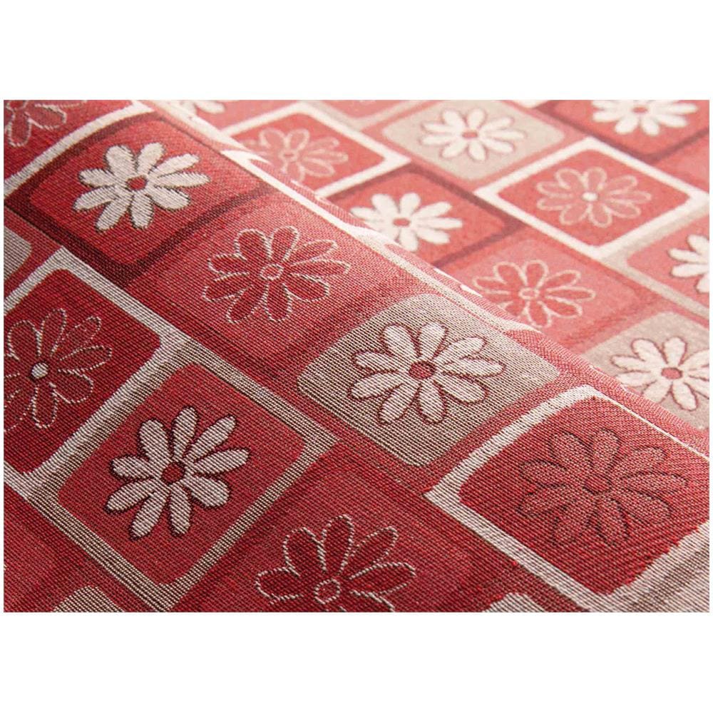 Tappeto Passatoia Tessuto Jacquard Linea Emozioni Dis Floreale Frizzy Rosso 57x90 Rosso - Foto 2