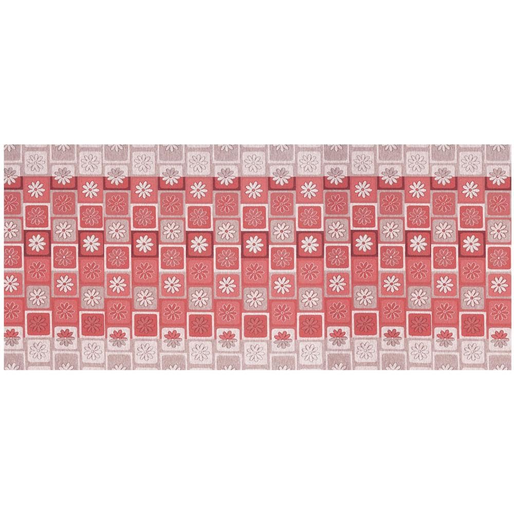 Tappeto Passatoia Tessuto Jacquard Linea Emozioni Dis Floreale Frizzy Rosso 57x90 Rosso - Foto 1