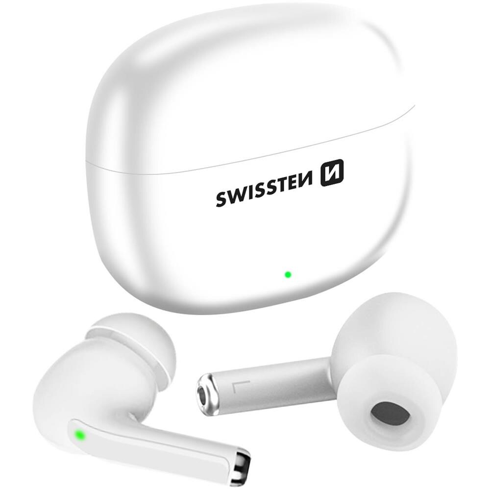 Auricolari Wireless Microfono Tasto Touch Autonomia 15h Protune Swissten Bianco - Foto 5