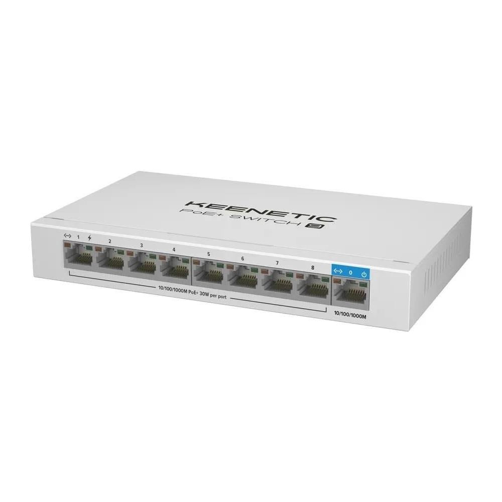Poe+ Switch 9 (Kn-4710), Switch 1 Porta 1Gbps + 8 Porte 1 Gbps Poe+, Potenza Massima Erogab - Foto 1