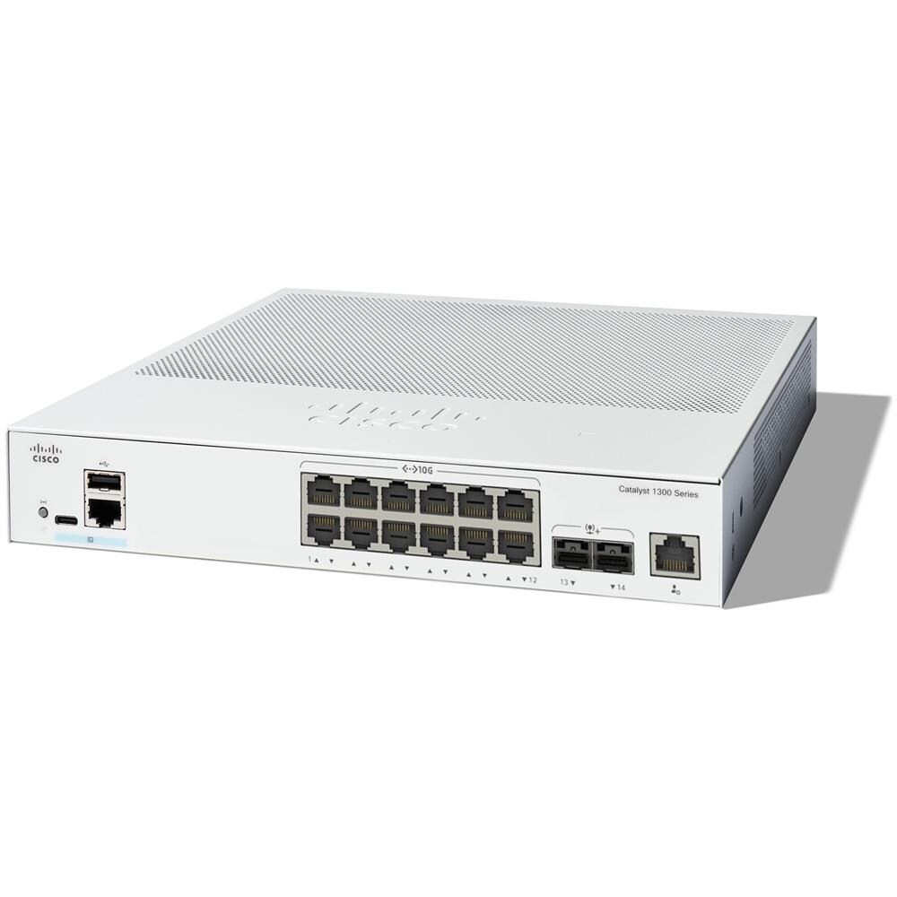 Switch di Rete Catalyst 1300-12XT-2X L3 12 x 10GBase-T + 2 x 10 Gigabit SFP+ Colore Bianco - Foto 1