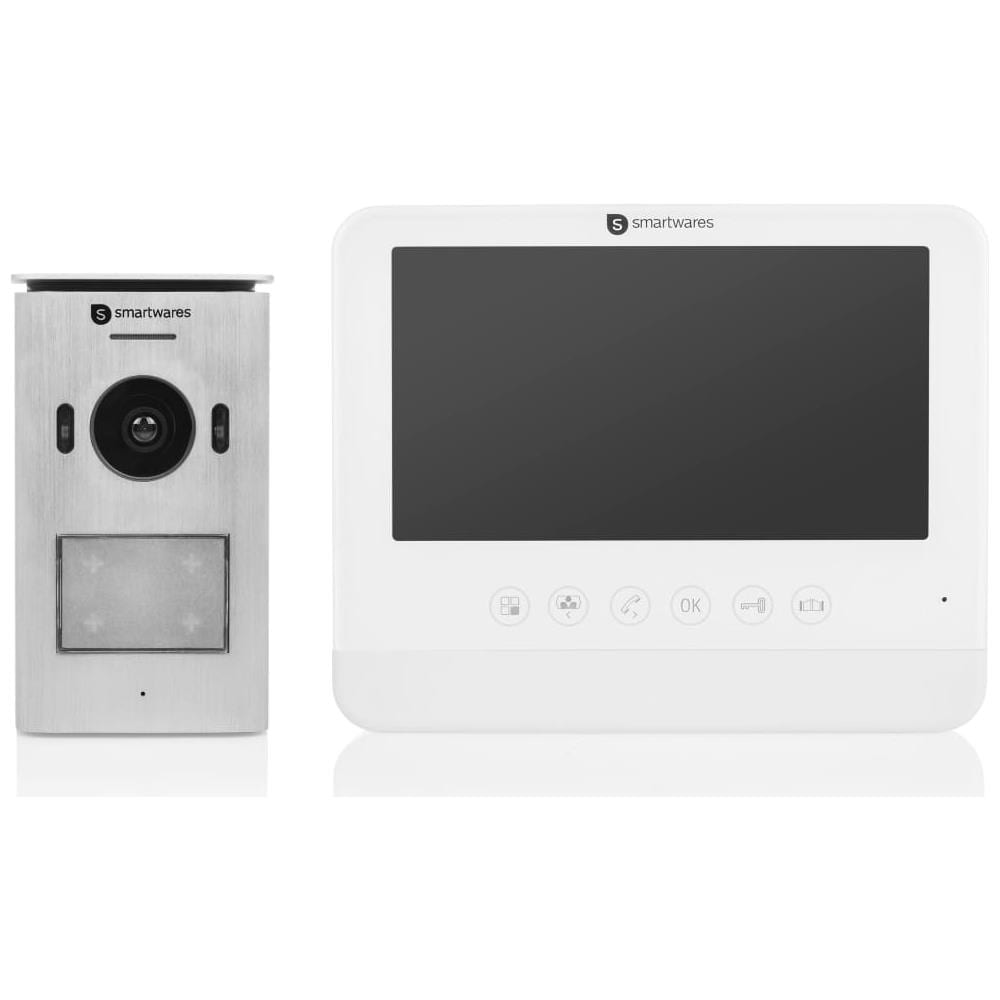Video Citofono 2 Fili Kit Completo Casa Monofamiliare Argento, Bianco - Foto 2