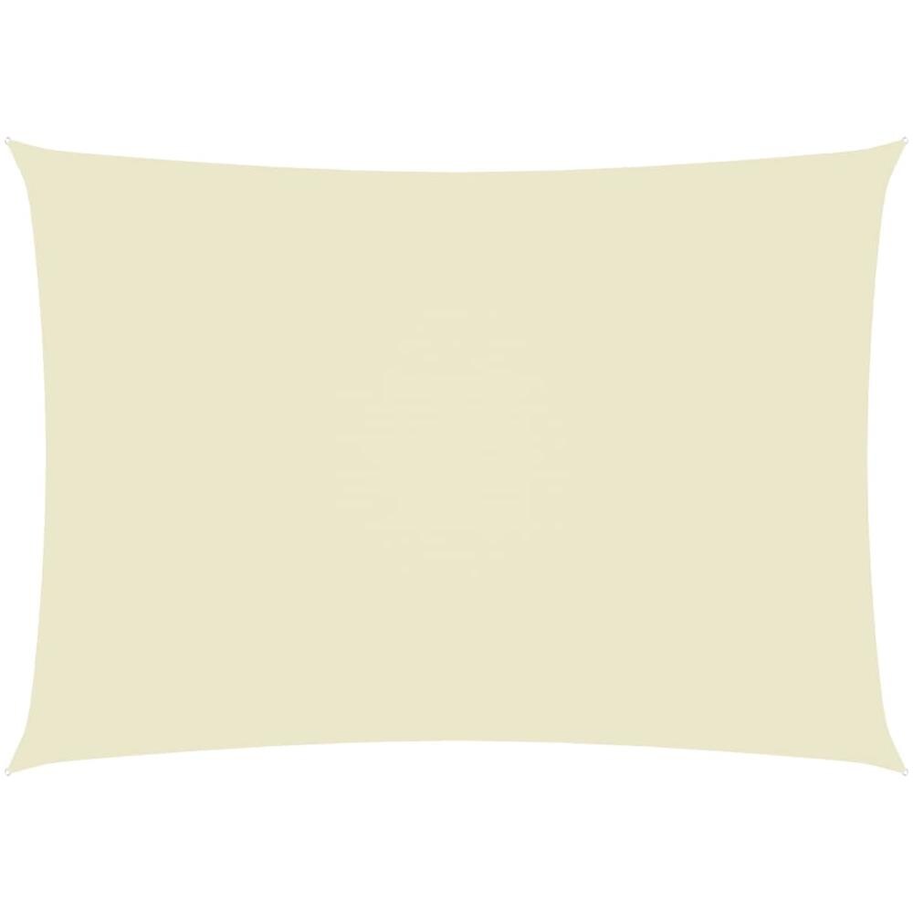 Parasole a Vela Oxford Rettangolare 2,5x5 m Crema - Foto 1