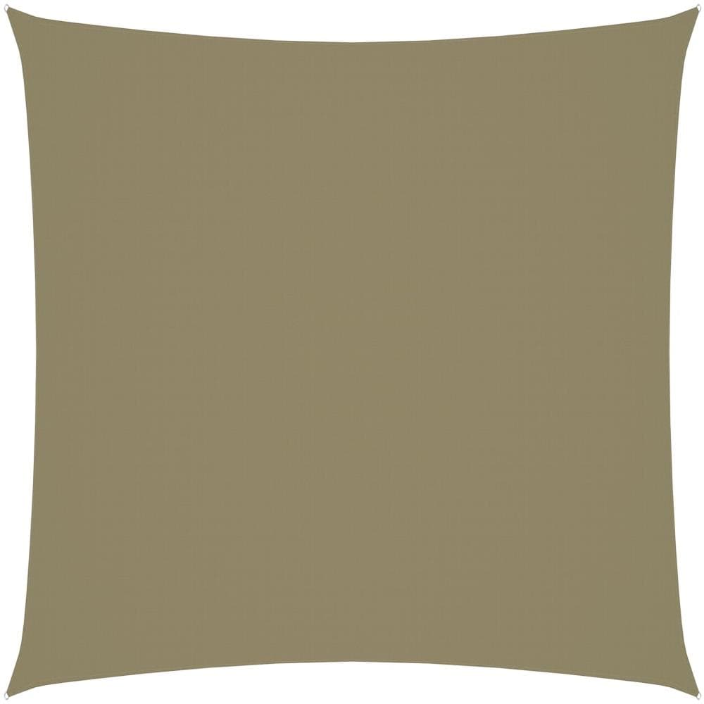 Parasole a Vela in Tela Oxford Quadrato 6x6 m Beige - Foto 1