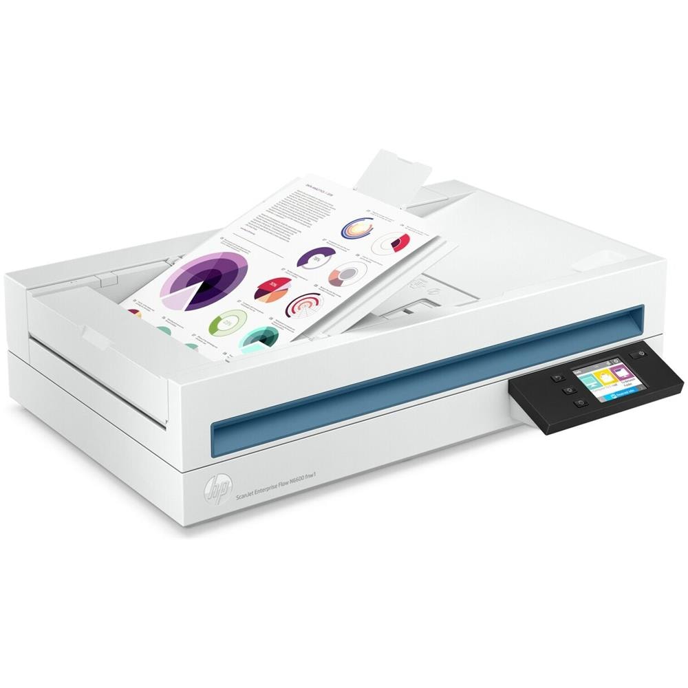 Scanner Piano e ADF Scanjet Enterprise Flow N6600 fnw1 A4 1200 x 1200 DPI 50 ppm Wi-Fi / Ethernet / USB - Foto 2