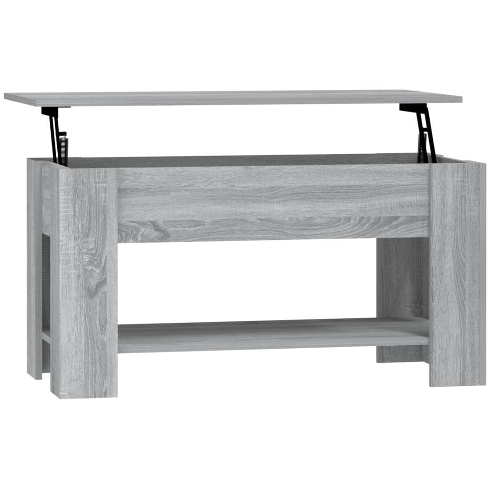Tavolino Da Salotto Grigio Sonoma 101x49x52cm Legno Multistrato - Foto 1
