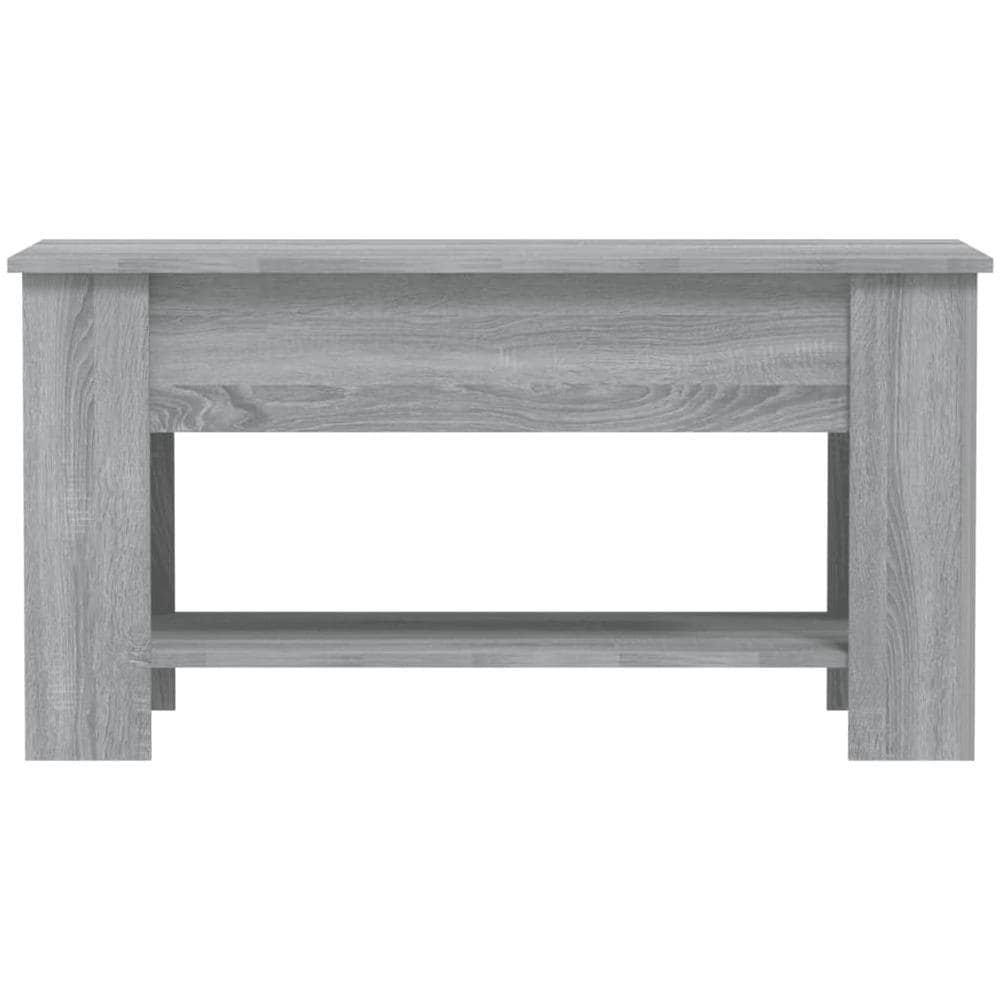 Tavolino Da Salotto Grigio Sonoma 101x49x52cm Legno Multistrato - Foto 8