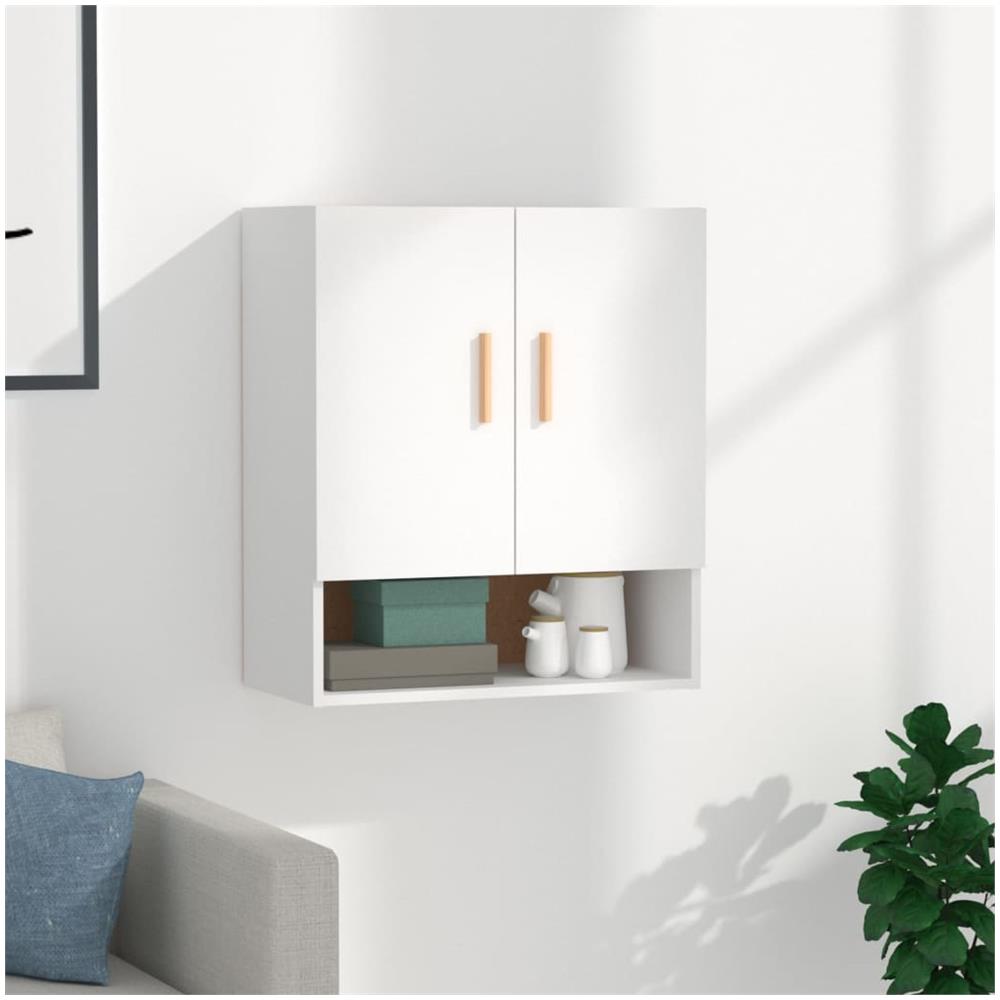 Armadietto A Muro Bianco 60x31x70 Cm In Legno Multistrato - Foto 1
