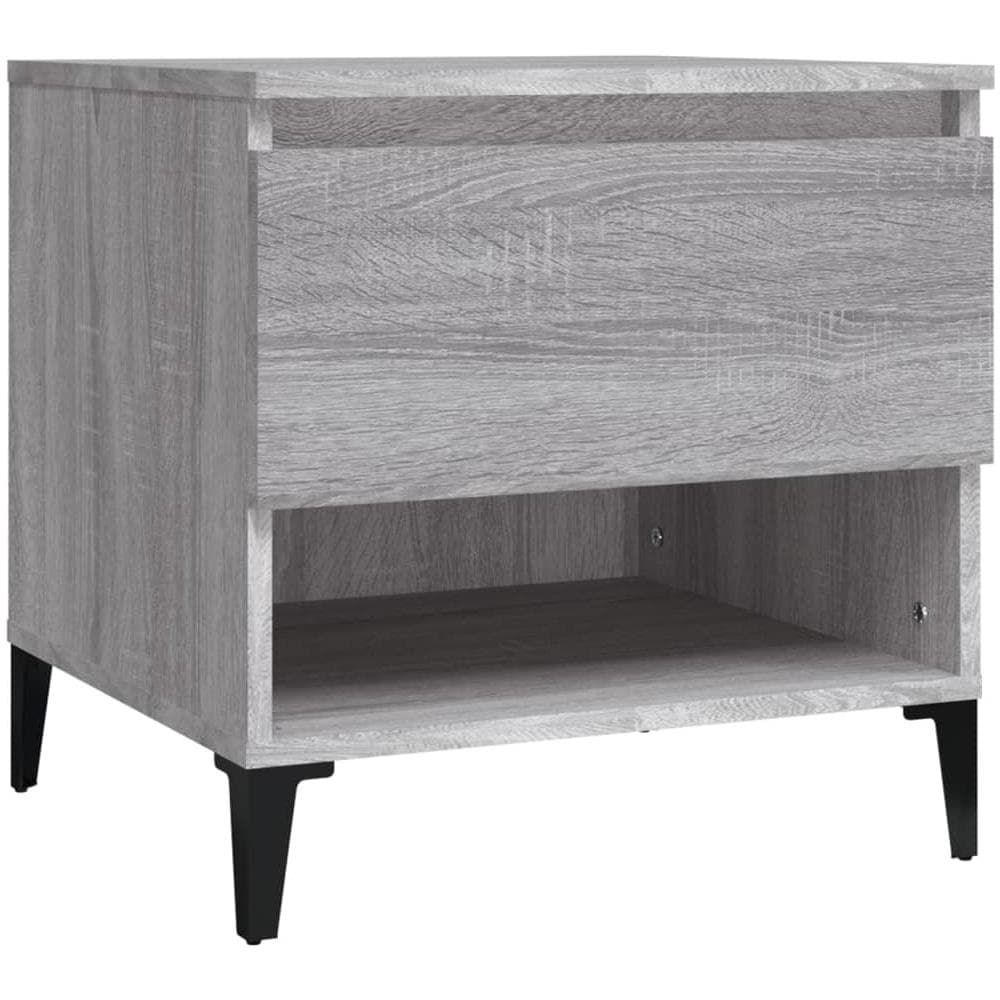 Tavolino Grigio Sonoma 50x46x50 Cm In Legno Multistrato - Foto 2