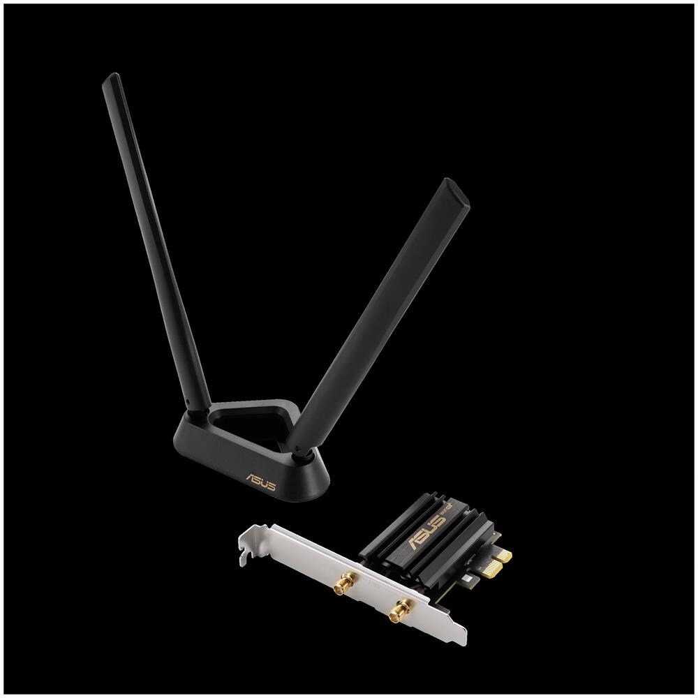 Adattatore AXE5400 Wi-Fi 6E Tri-Band PCI Express Adapter Bluetooth 5.2 OFDMA e MU-MIMO Base Esterna - Foto 2