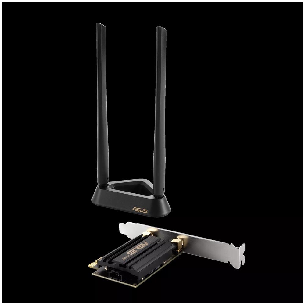 Adattatore AXE5400 Wi-Fi 6E Tri-Band PCI Express Adapter Bluetooth 5.2 OFDMA e MU-MIMO Base Esterna - Foto 5