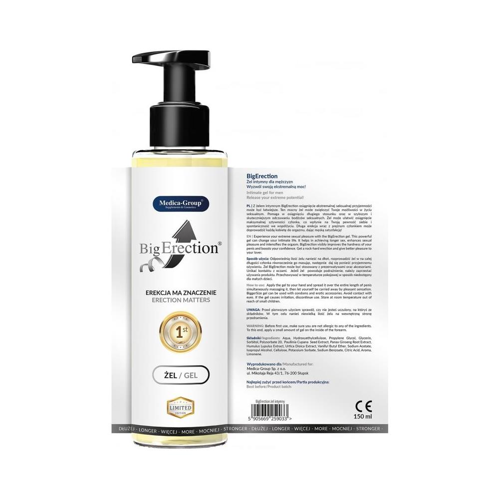 Big Erection Gel Per Erezione Per Uomo 150 Ml - Foto 1