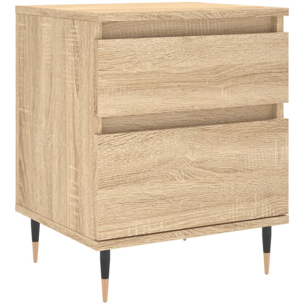Comodino Rovere Sonoma 40x35x50 Cm In Legno Multistrato - Foto 2