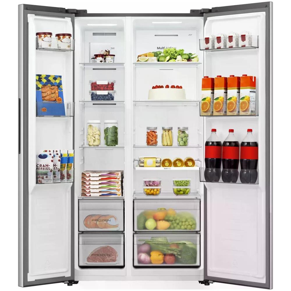 RS3P558NEIE frigorifero side-by-side Libera installazione 544 L Grigio, Acciaio inox - Foto 7