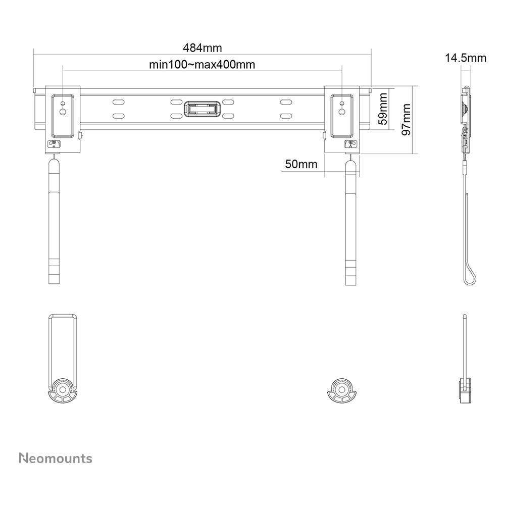 PLASMA-W840 Supporto a Parete per TV - Foto 3