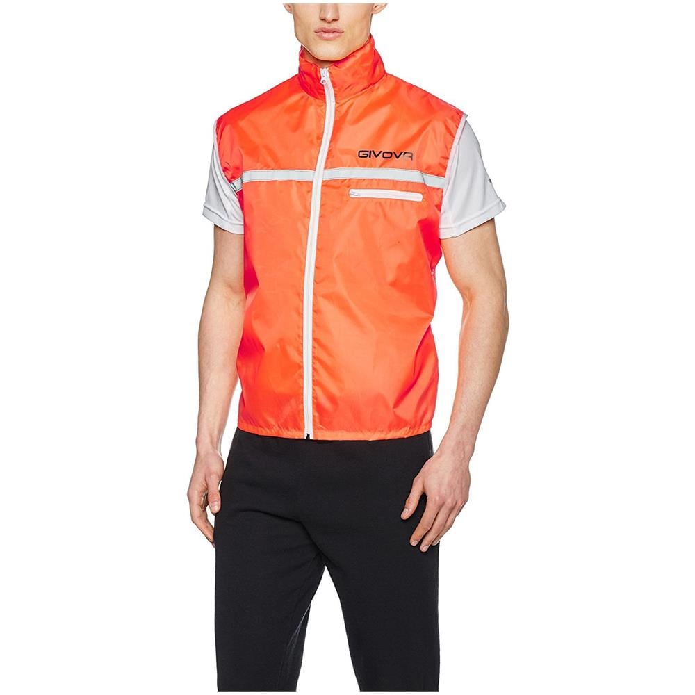 Casacca Running Di Colore Arancio Fluo / nero Taglia Unica - Foto 1