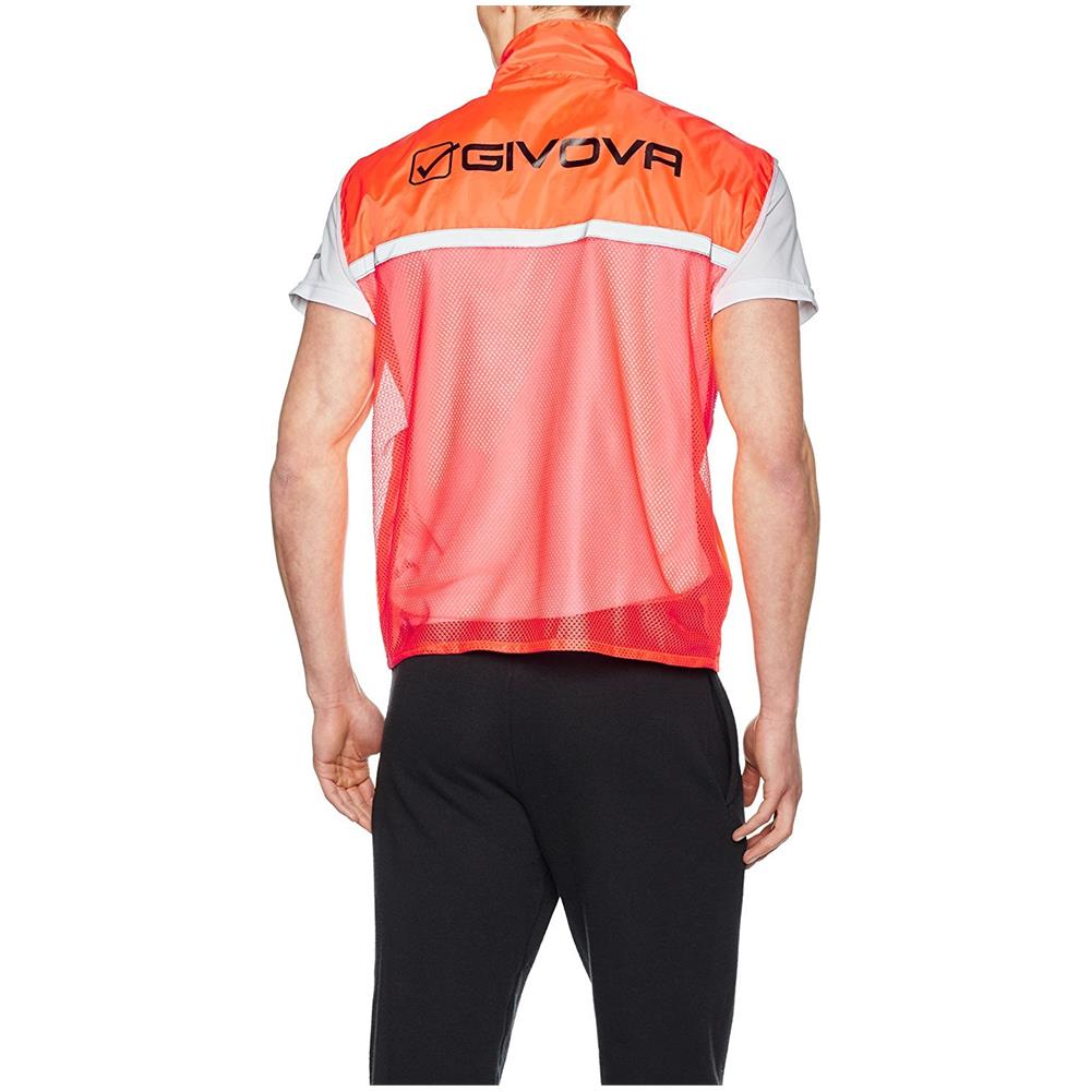 Casacca Running Di Colore Arancio Fluo / nero Taglia Unica - Foto 2