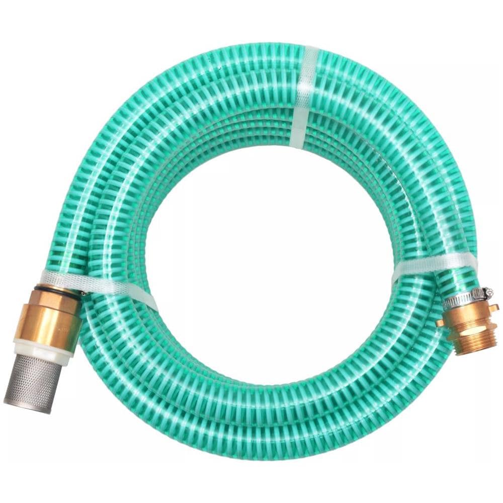 Tubo Di Aspirazione Con Connettori In Ottone 3 M 25 Mm Verde - Foto 1
