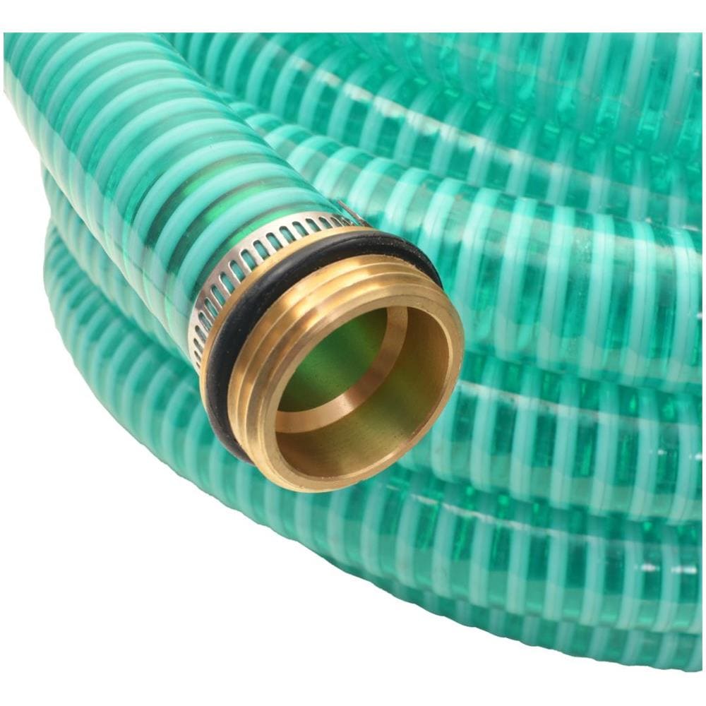 Tubo Di Aspirazione Con Connettori In Ottone 3 M 25 Mm Verde - Foto 2