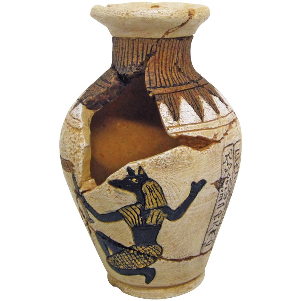 Decorativo Egitto Anfora Con Foro - Foto 1