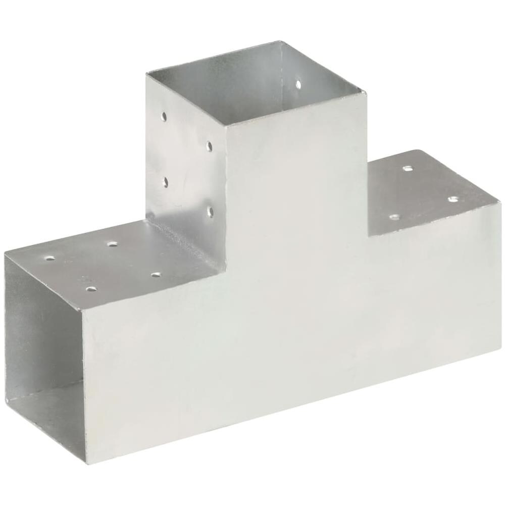 Connettori Pali A Forma Di T 4 Pz In Metallo Zincato 101x101 Mm - Foto 2