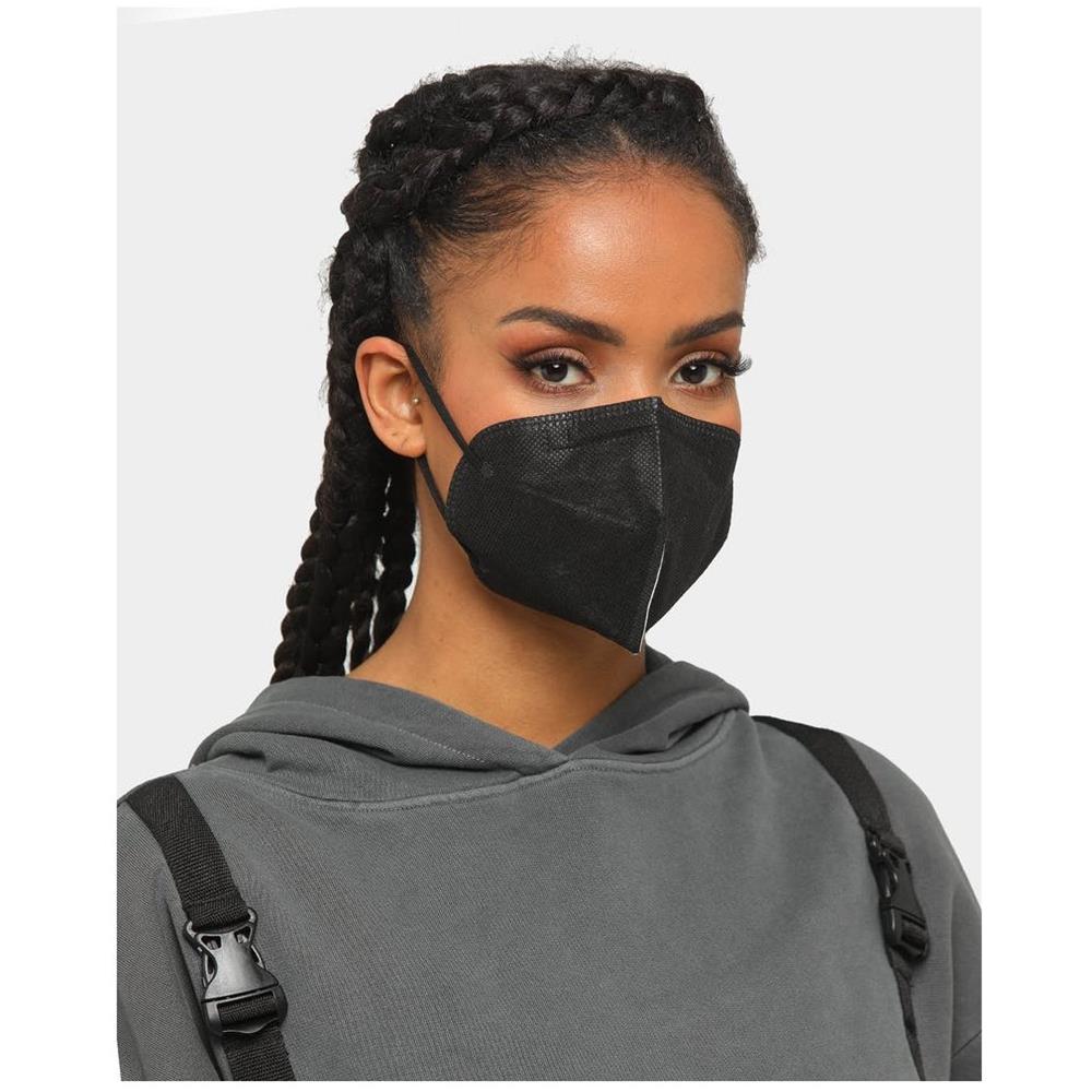 50 Mascherine Kn95 Fpp2 Nere Fashion 5 Strati Protezione Certificate - Foto 1