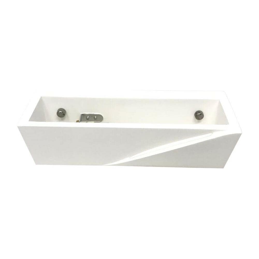 Applique In Gesso Lampada Da Parete Porta Lampadina G9 Verniciabile Gse78 - Foto 2