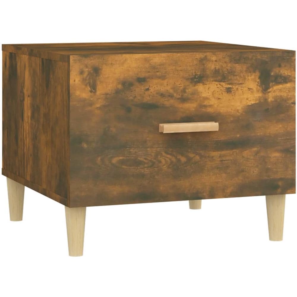 Tavolino Da Salotto Rovere Fumo 50x50x40 Cm Legno Multistrato - Foto 1