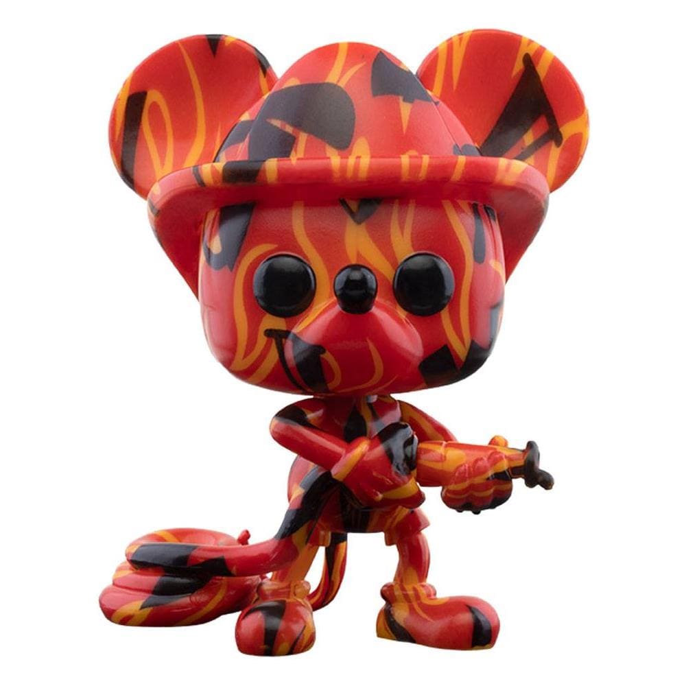 Disney Pop! Disney Artist Series Vinyl Figure Firefighter Mickey 9 Cm - Foto 1