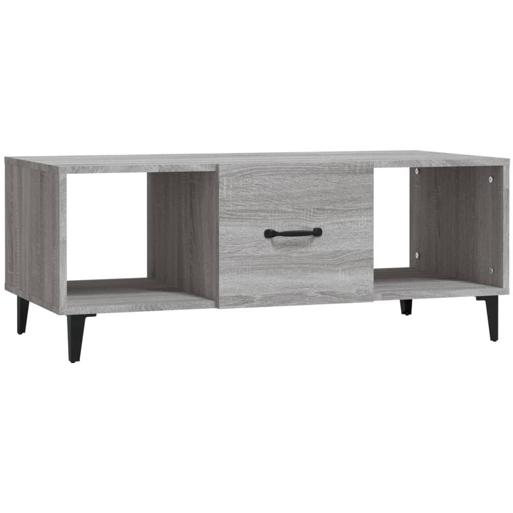 Tavolino Da Salotto Grigio Sonoma 102x50x40cm Legno Multistrato - Foto 2