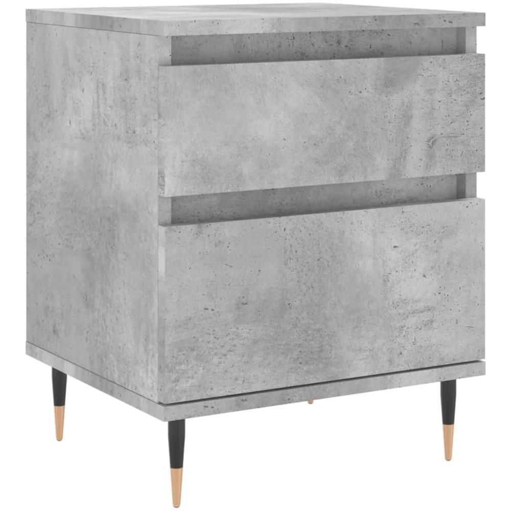 Comodino Grigio Cemento 40x35x50 Cm In Legno Multistrato - Foto 2