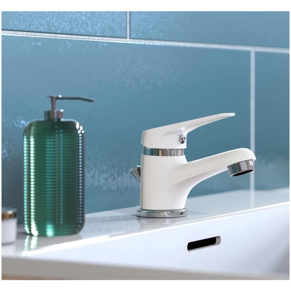 Miscelatore Per Lavabo Speed Bianco - Foto 1