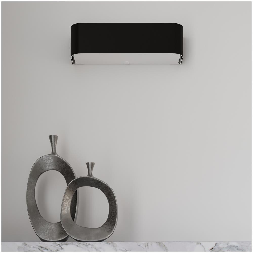 Lampada Da Parete Lokko Nero Sl. 0778 - Minimalista Lampade Da Parete Nero 12x45x12 Cm - Foto 1