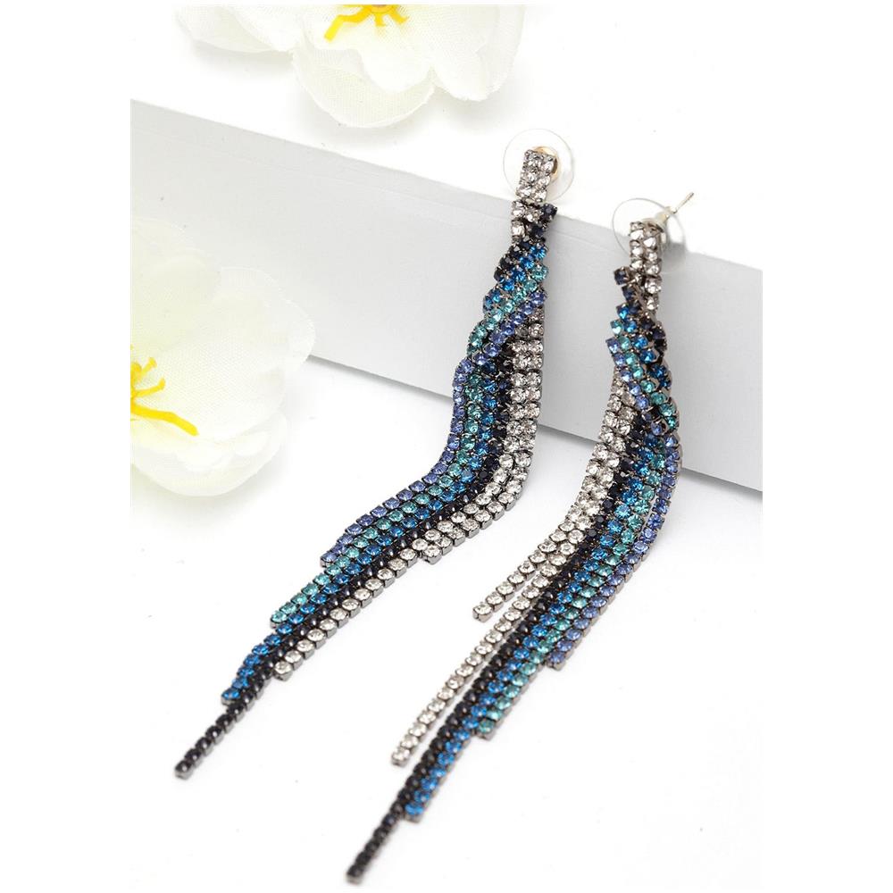 Orecchini Pendenti con Cristalli - Foto 2