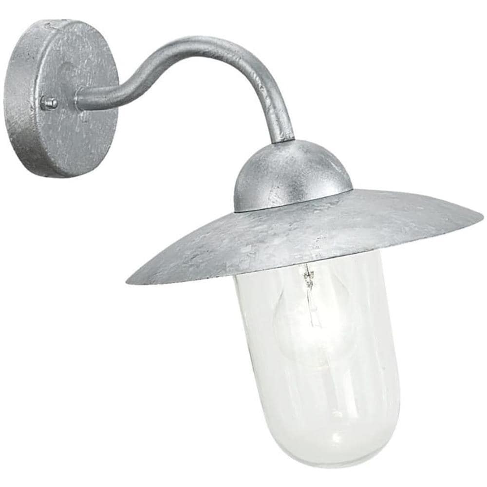 Lampada Da Parete Esterna Milton 60 W Argento 88489 - Foto 1