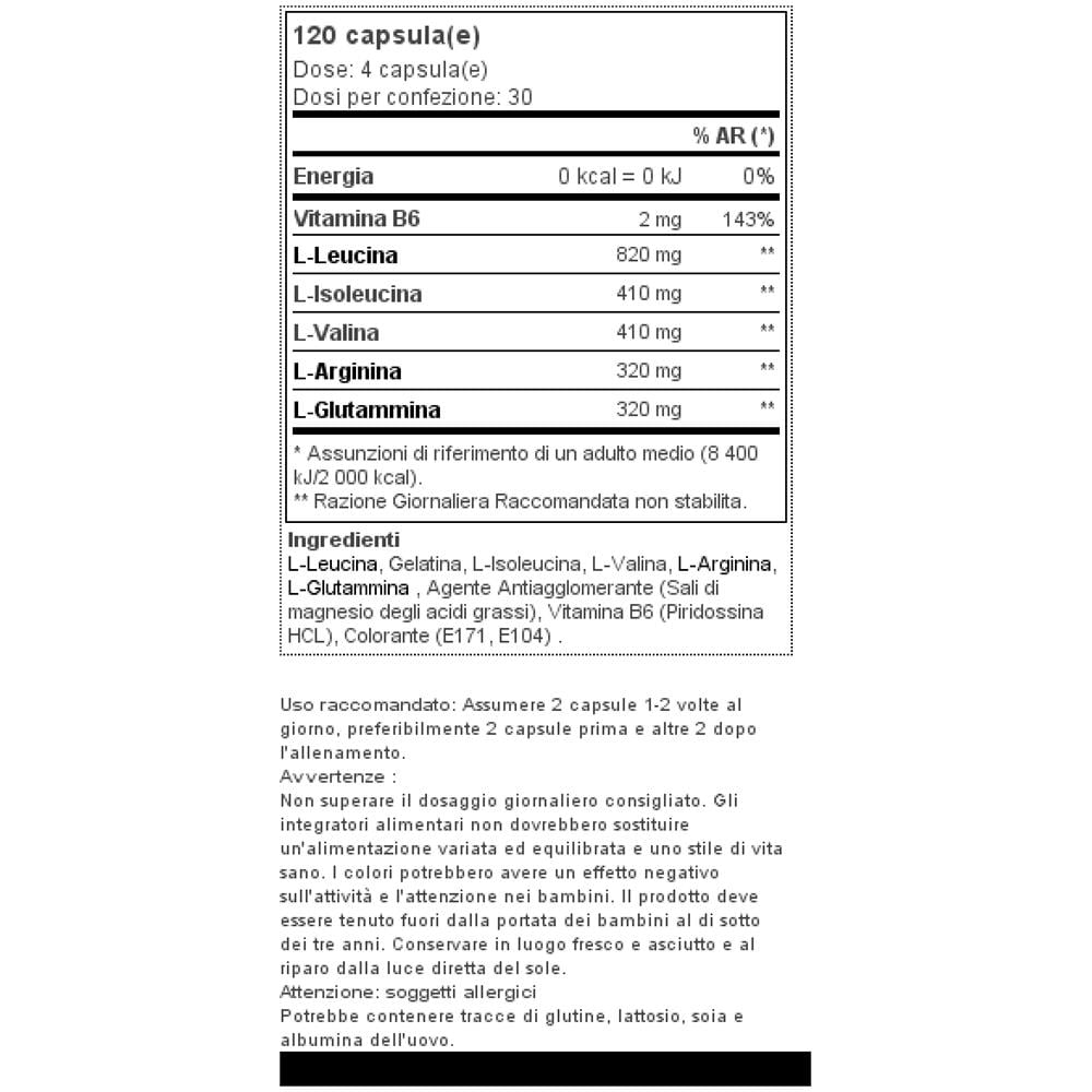 Amino Recovery 120 Caps - - Foto 2