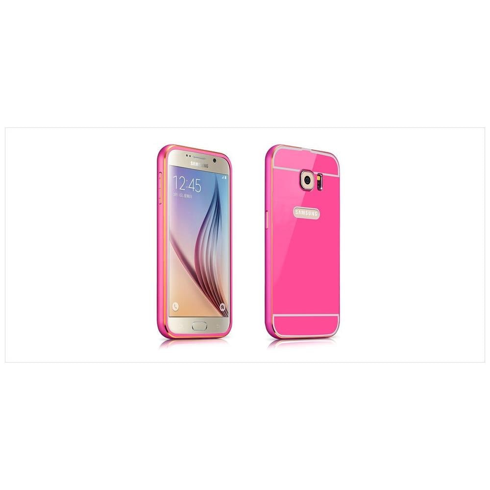 Staccabile Respingente Di Alluminio Di Colore Rosa Samsung Galaxy S6 Bordo - Foto 1