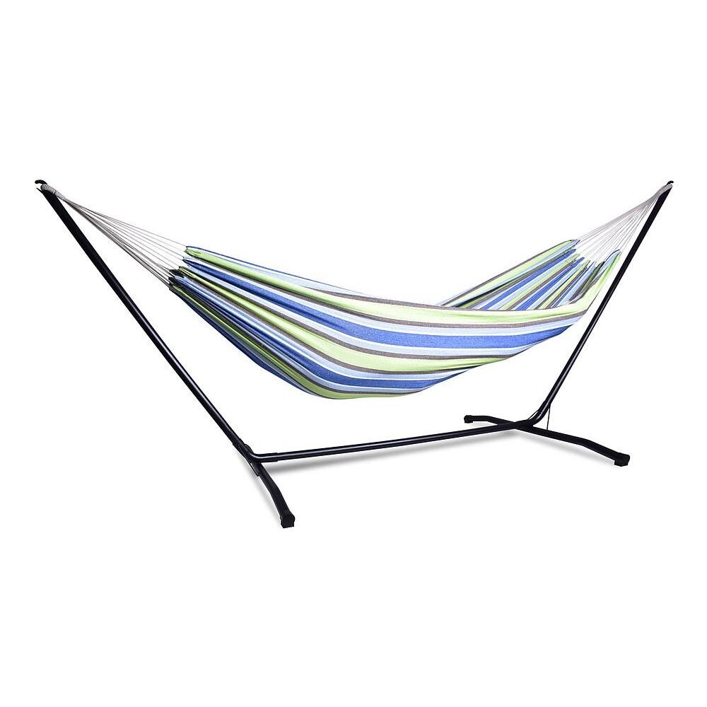 Backyard Expressions – Amaca Portatile Per 2 Persone Con Supporto, 2x3 Piedi, Capacità 190 Kg, Tessuto Traspirante - 2