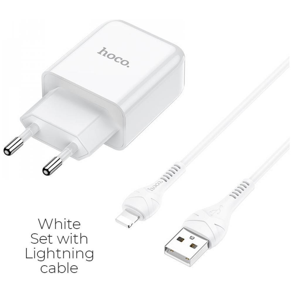 Caricabatterie Usb 2.1a Con Cavo Lightning - White - Foto 1