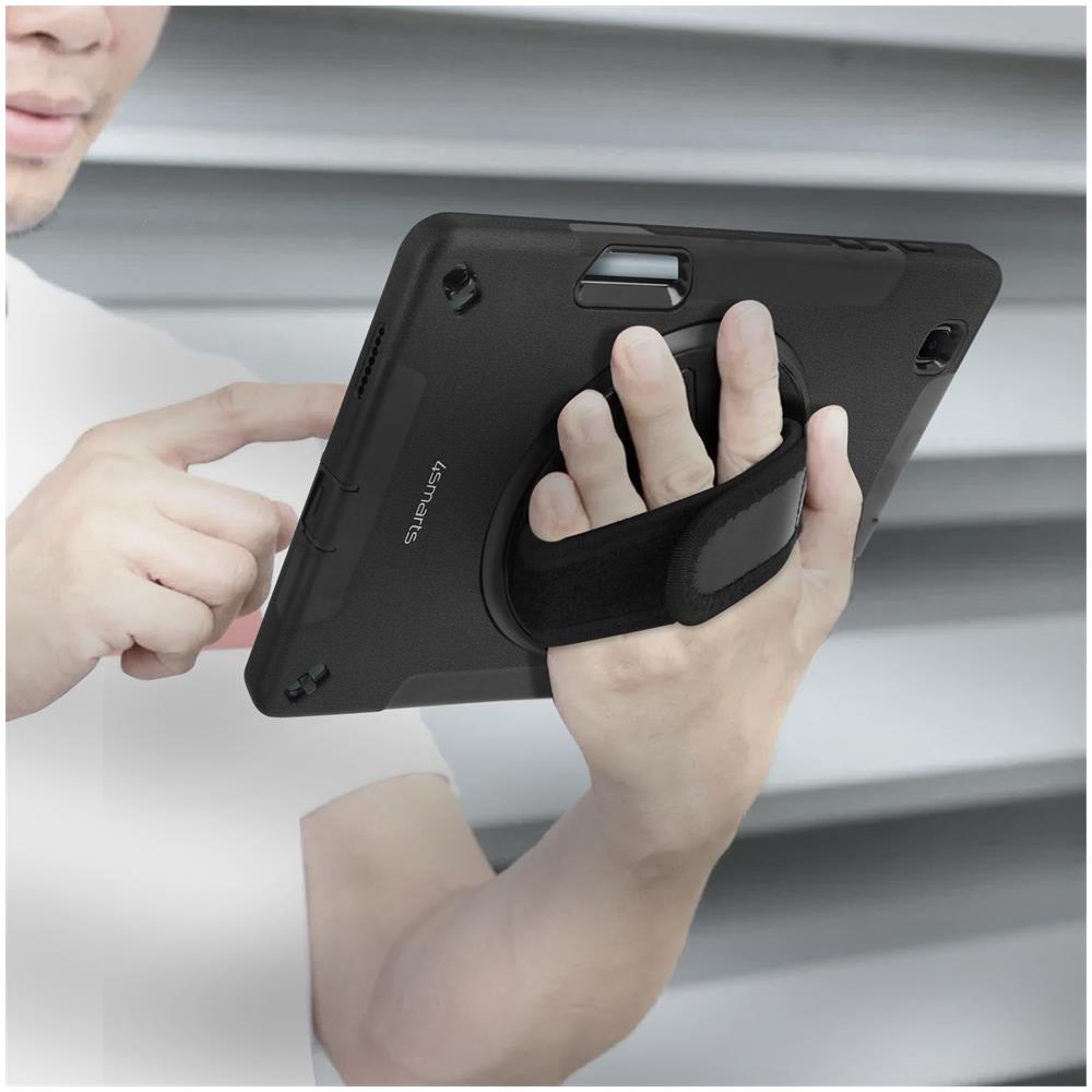 Cover Samsung Galaxy Tab S6 Lite Con Cavalletto E Manico Nera - Foto 5
