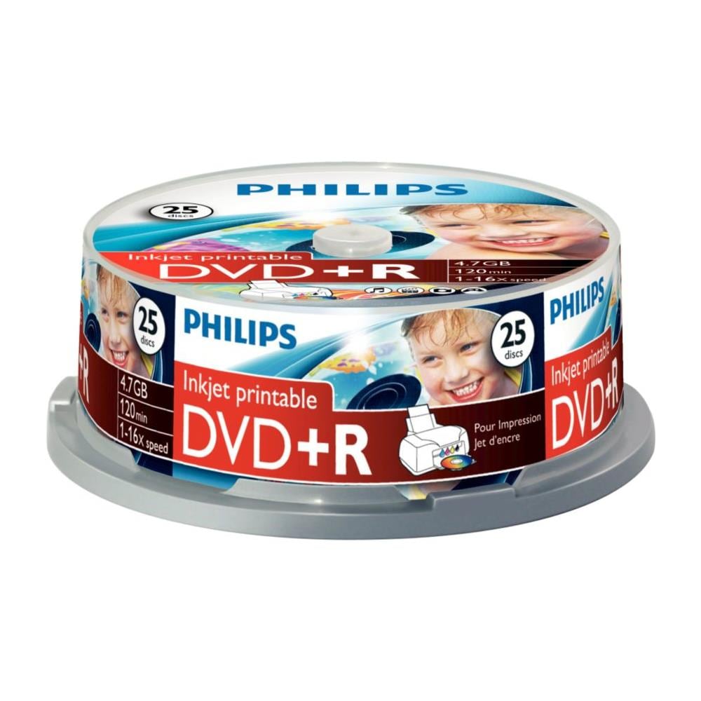 Supporto registrabile DVD DR4I6B25F / 00 - DVD+R - 16x - 4,70 GB - 25 Pacco Spindle - 120mm - 2 Ora Tempo di registrazione massimo - Foto 1