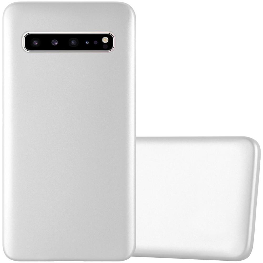 Custodia Compatibile Con Samsung Galaxy S10 5g In Argento Metallico - Coperchio Protettivo In Silicone Tpu Flessibile - Foto 1