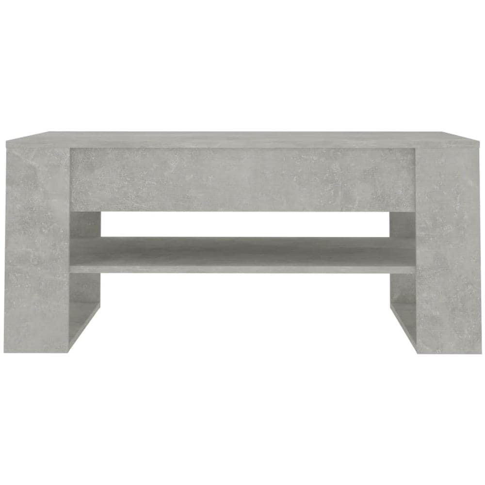Tavolino Salotto Grigio Cemento 102x55x45 Cm Legno Multistrato - Foto 2