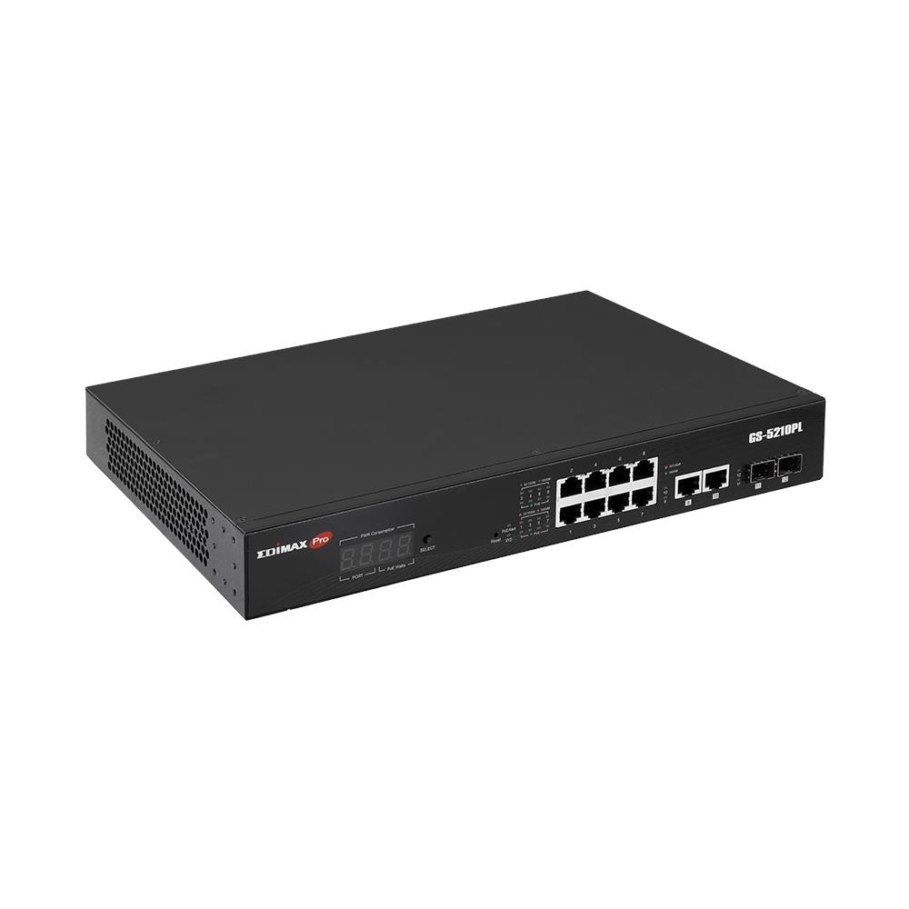 Switch di Rete GS-5210PL Gestito 10 Porte LAN 2 Porte SFP Colore Nero - Foto 5