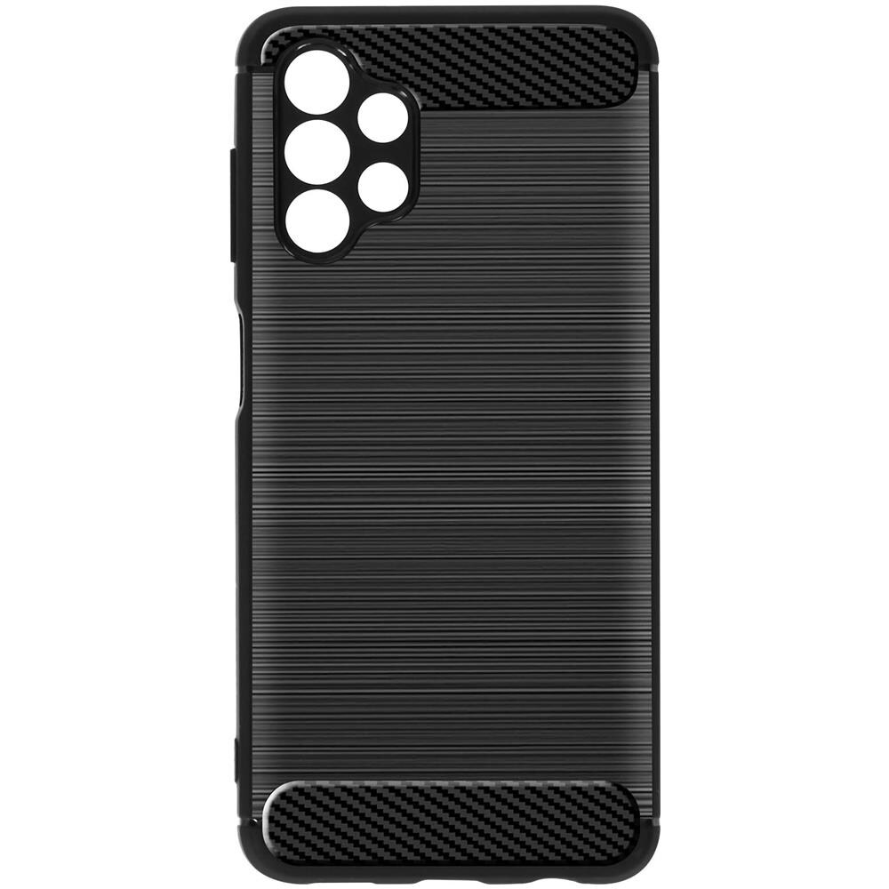 Cover Samsung A04s / A13 4g / A13 5g Bumper Carbonio Effetto Spazzolato Nera - Foto 1