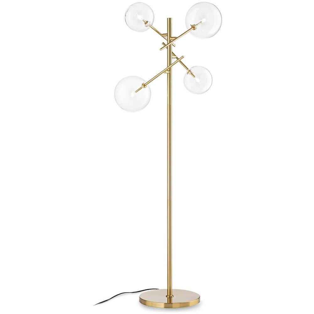 Lampada Da Terra Equinoxe In Ottone - D 560 X H 1660 Mm - Foto 1