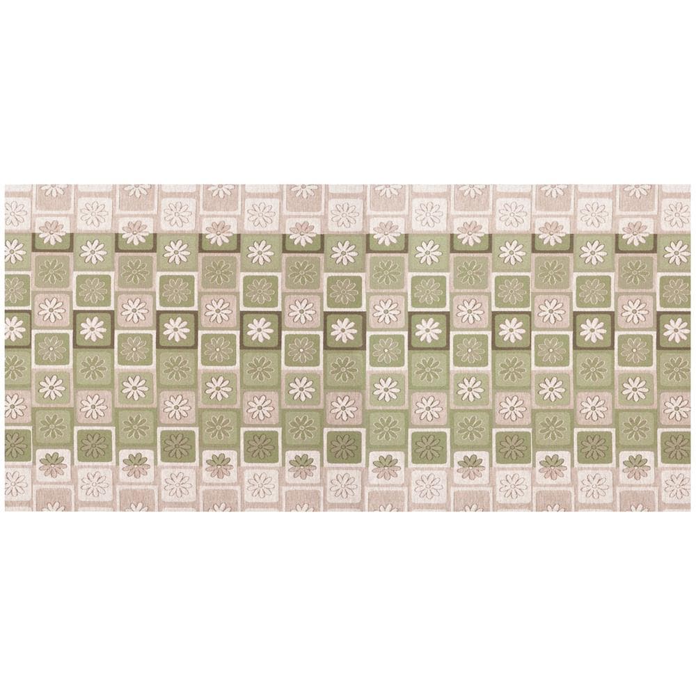 Tappeto Passatoia Tessuto Jacquard Linea Emozioni Dis Floreale Frizzy Verde 57x180 Verde - Foto 1